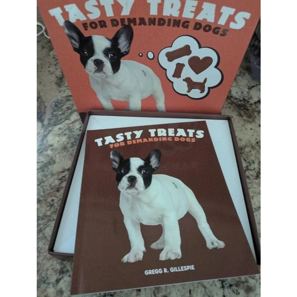 Tasty Treats for dogs recipe book and cookie cutter set dog bone